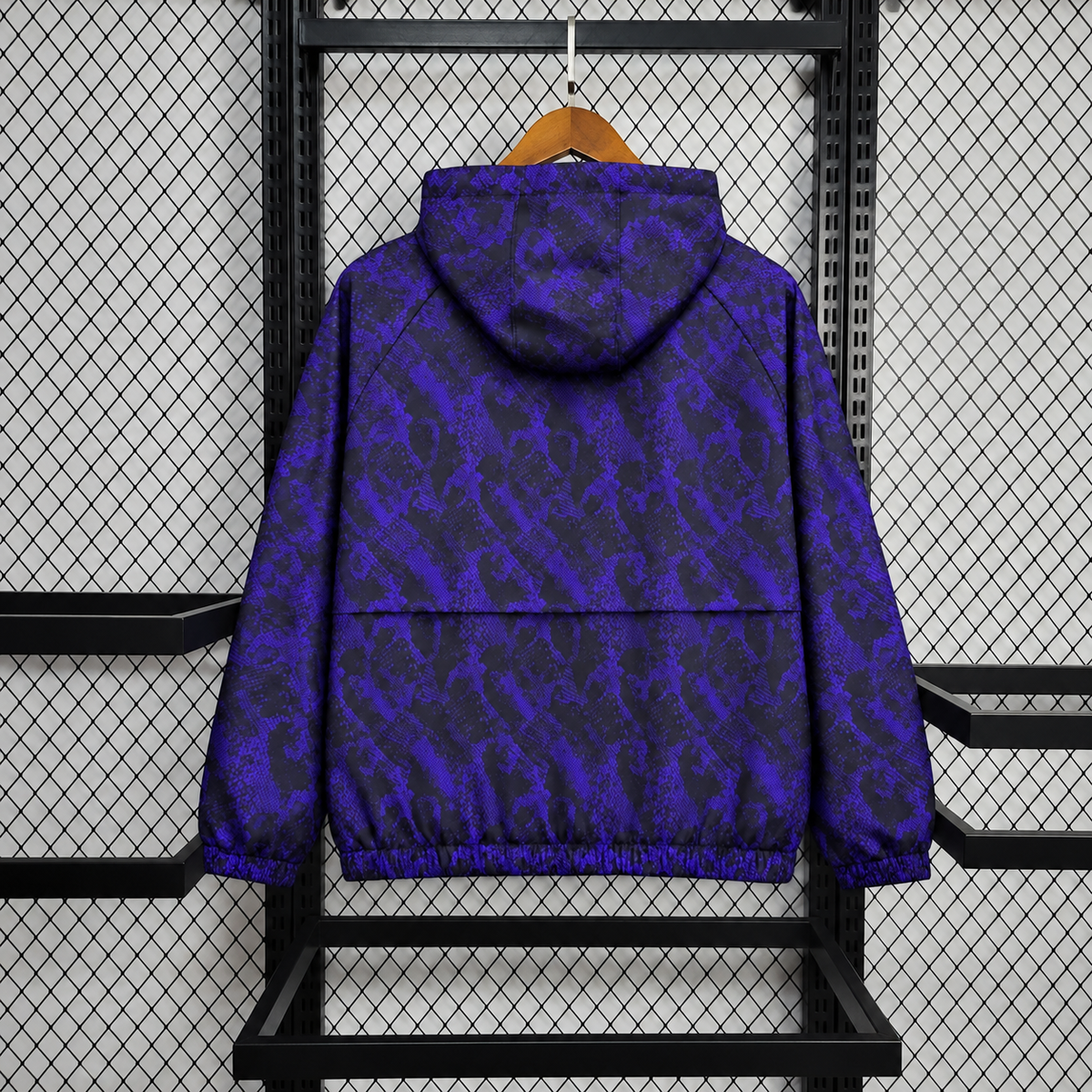 26/27 Barcelona Black and Purple Casual Windproof Jacket Training