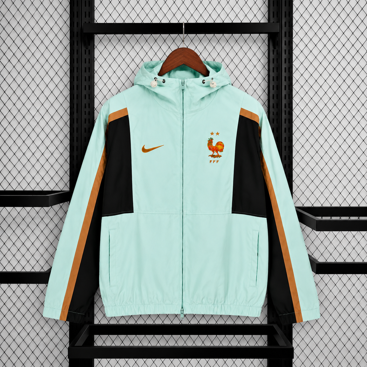2026 France Light Green World Cup Casual Training Windproof Jacket