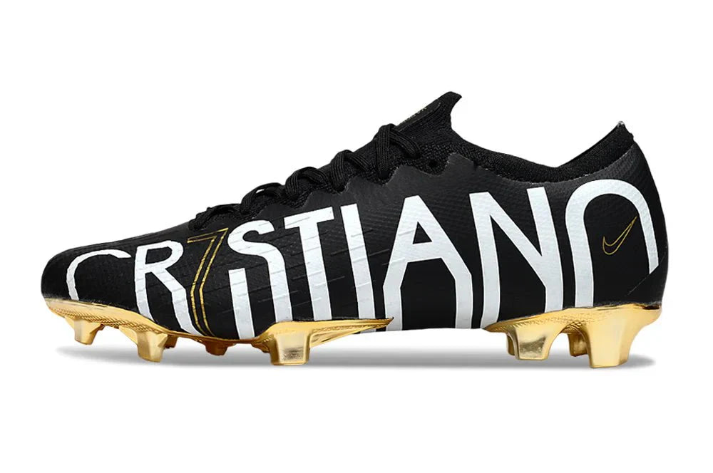 Mercurial Vapor XI Elite FG Dourado/Preto CR7