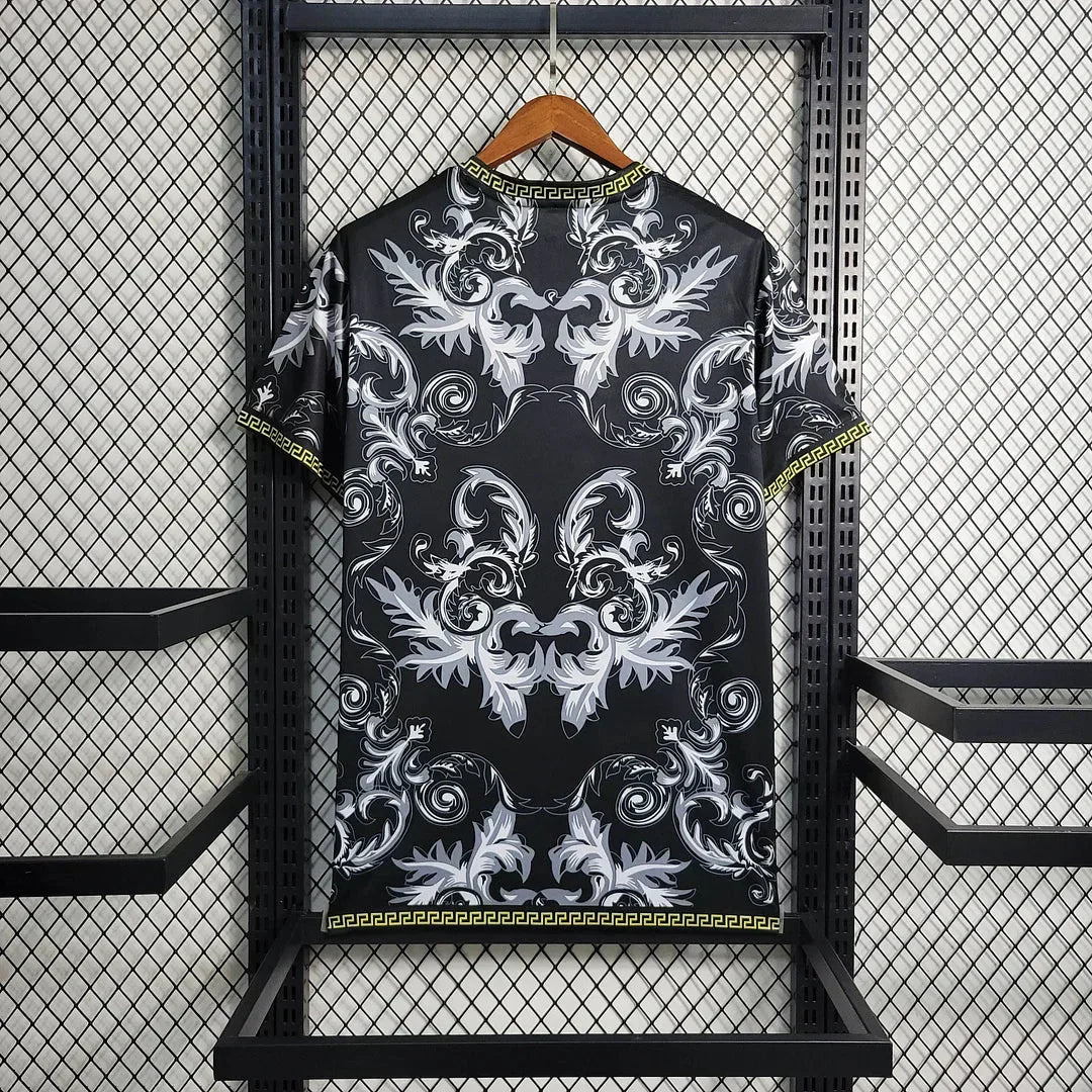 Italy × Versace 2024 Black Special Shirt