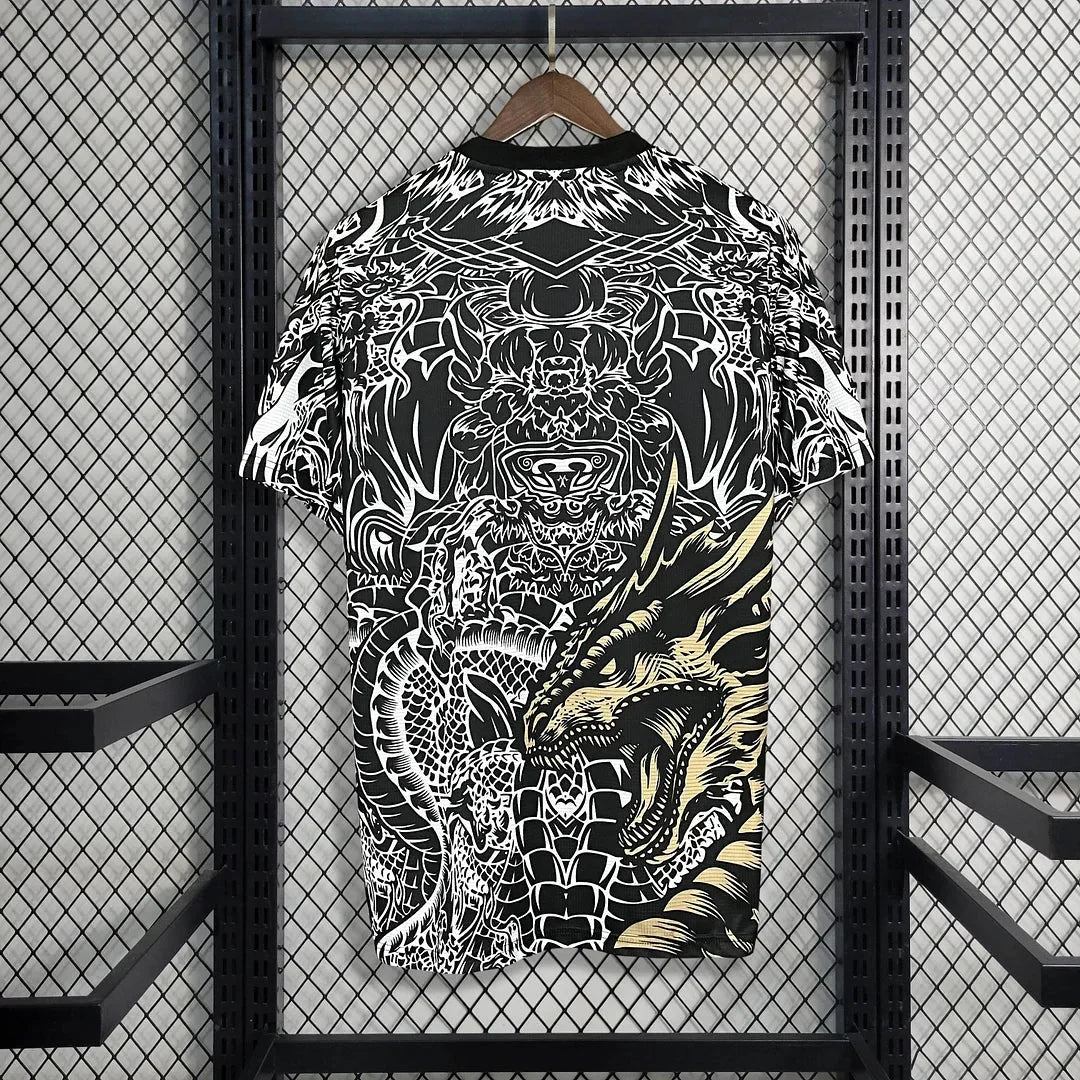 Real Madrid 2023 Gold Dragon Special Shirt